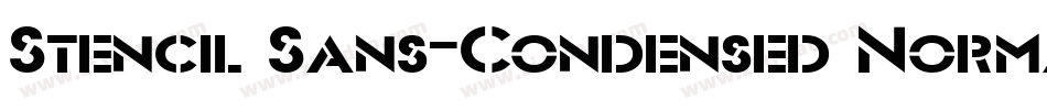 Stencil Sans-Condensed Normal字体转换